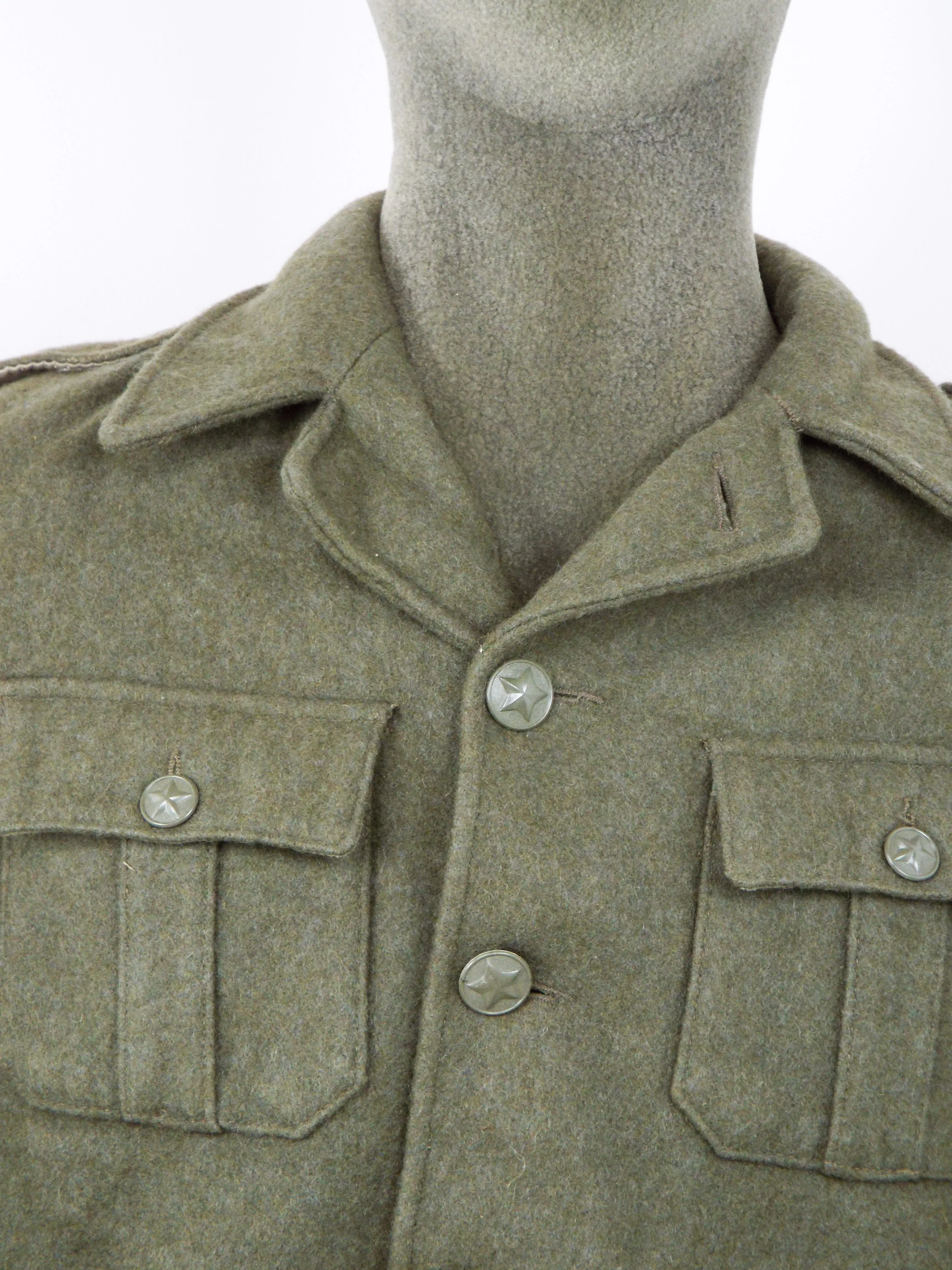 Yugoslavian Military Grey Wool Short Jacket